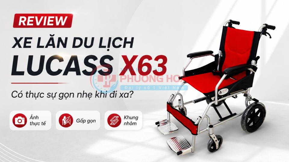 Review xe lăn du lịch Lucass X63: Có thực sự gọn nhẹ khi đi xa?